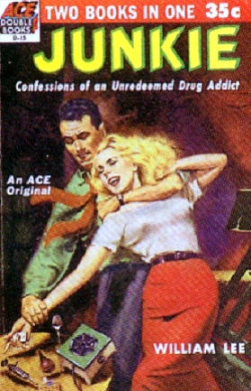 Book cover, 'Junkie'