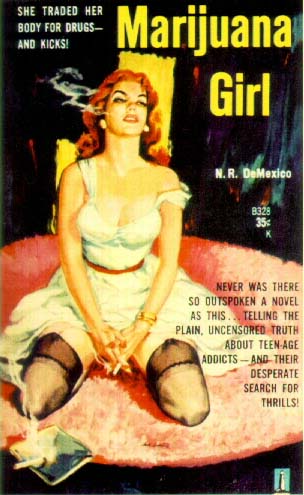 Book cover, 'Marijuana Girl'